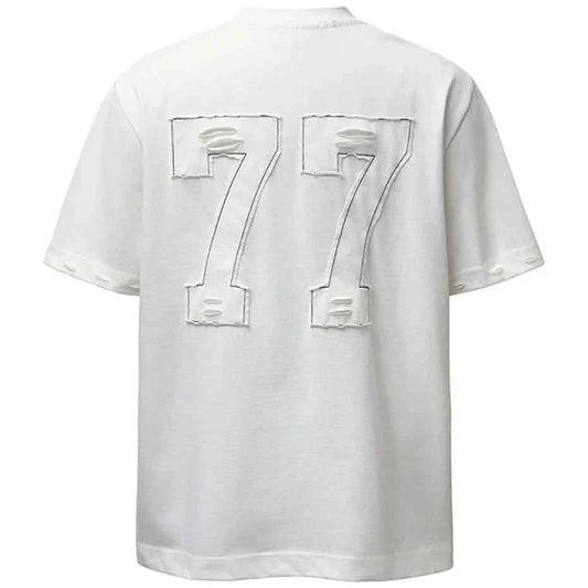 Streetwear Letter Patchwork Oversized T-shirts