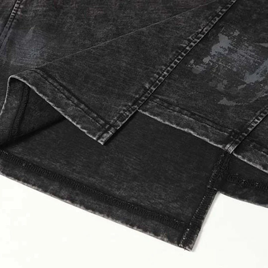 Irregular Patchwork Streetwear Oversized T-shirts