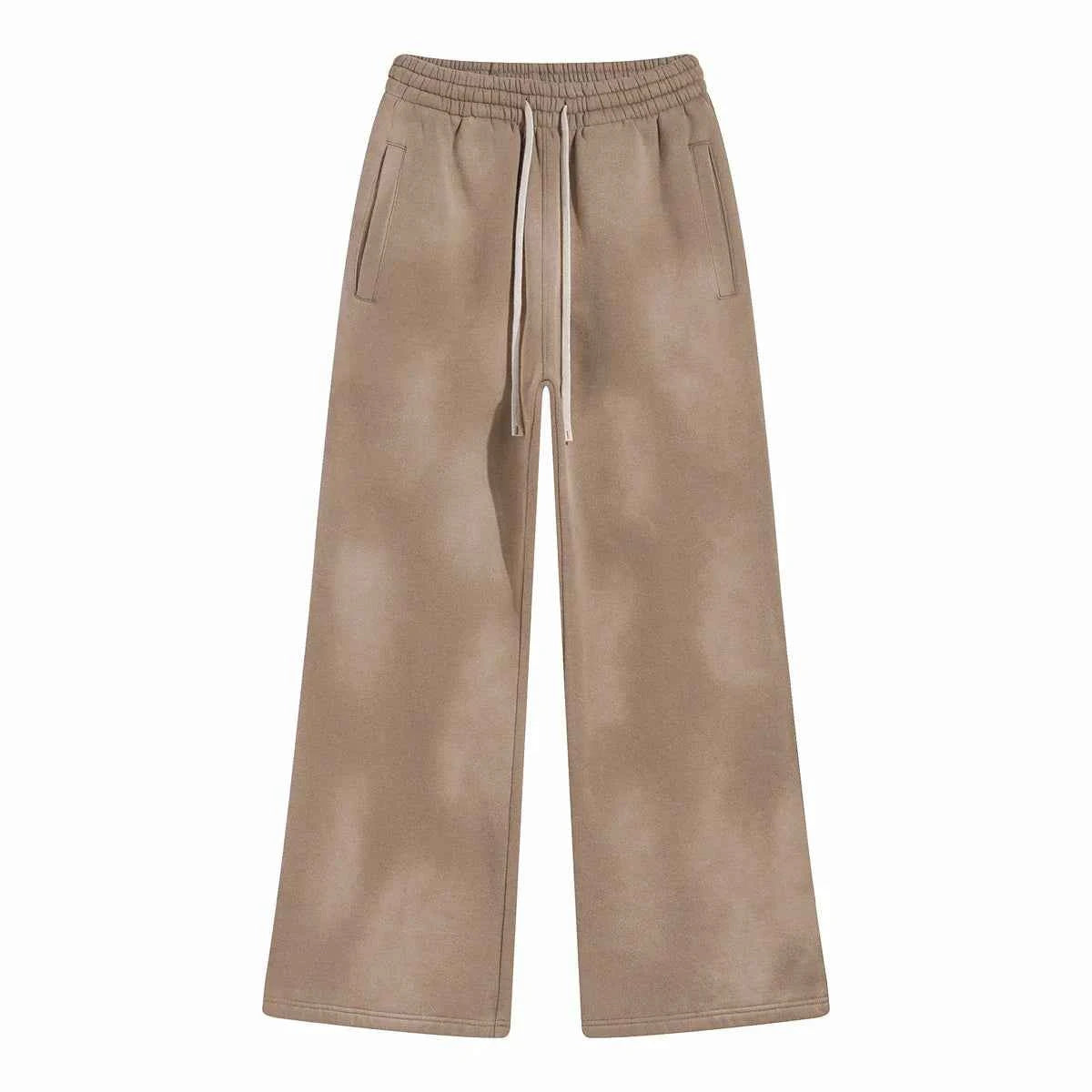Splashing Ink Spray Dyeing Wash Distressed Wide Joggers