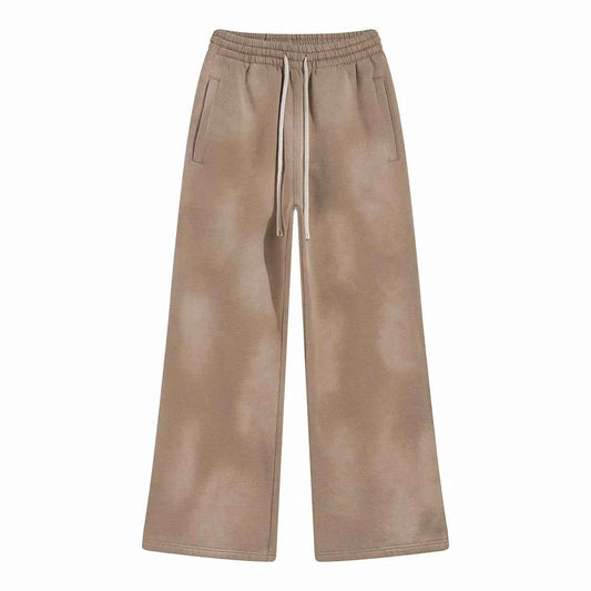 Splashing Ink Spray Dyeing Wash Distressed Wide Joggers