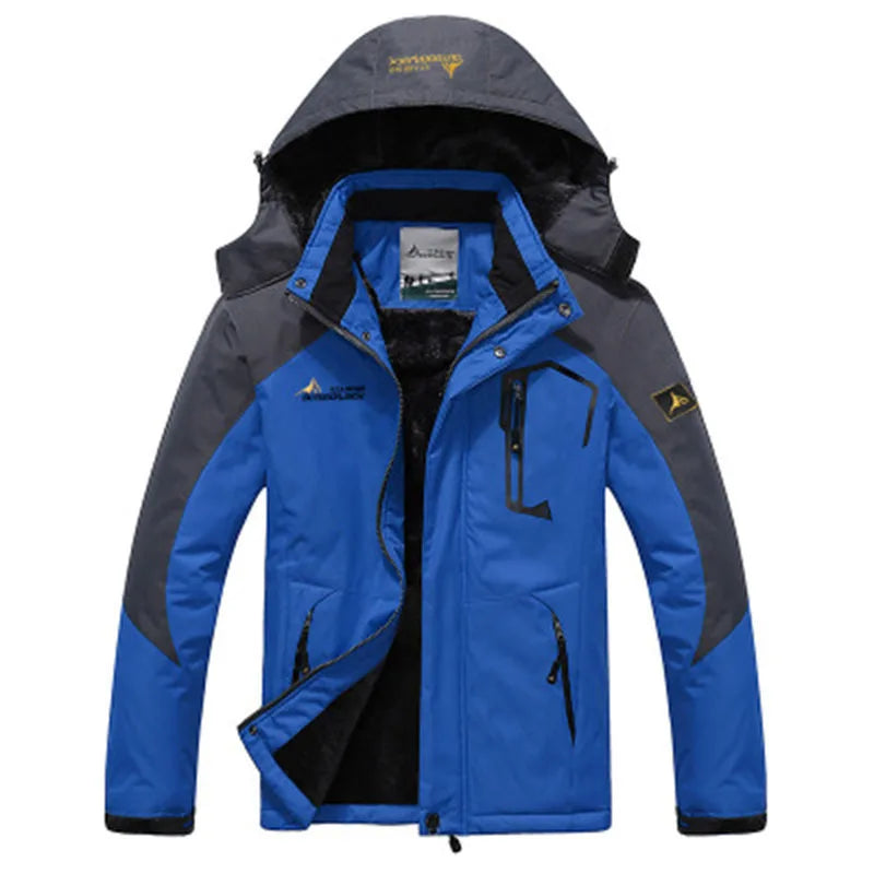 Windproof Fur Coats Military Hooded Anorak Men's Winter Jackets