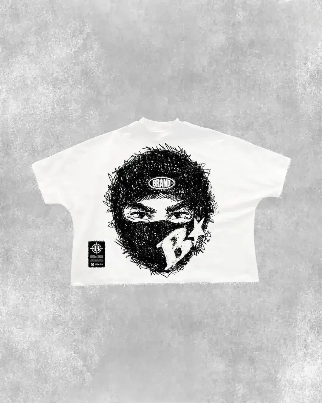 Rockstar Big Mouth Graphic Printed Oversized Sleeveless T-shirt