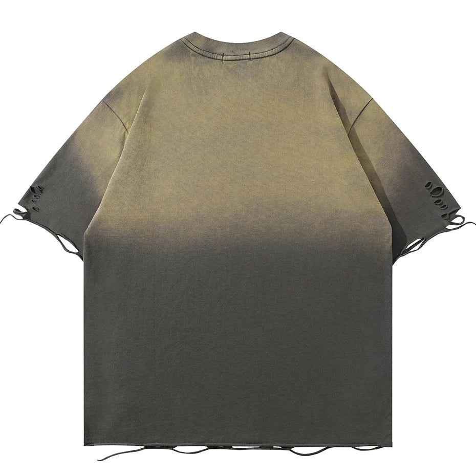 Streetwear Metal Star Oversized Tshirt