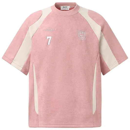 Streetwear Suede Oversized T-shirts