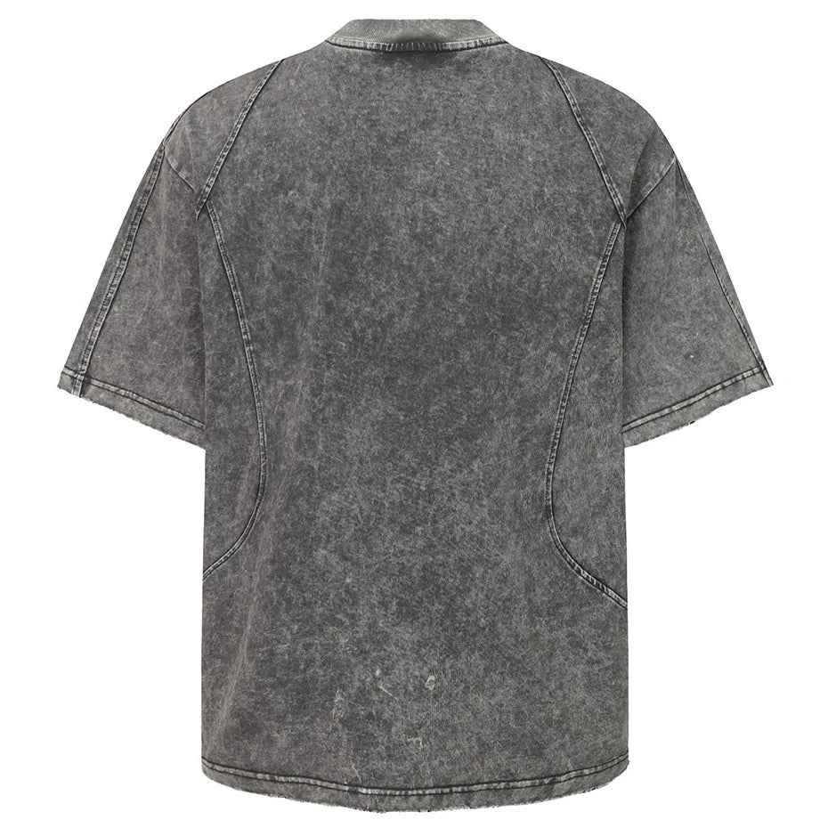 Streetwear Patchwork Oversized Tshirts