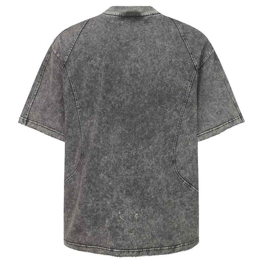 Streetwear Patchwork Oversized Tshirts