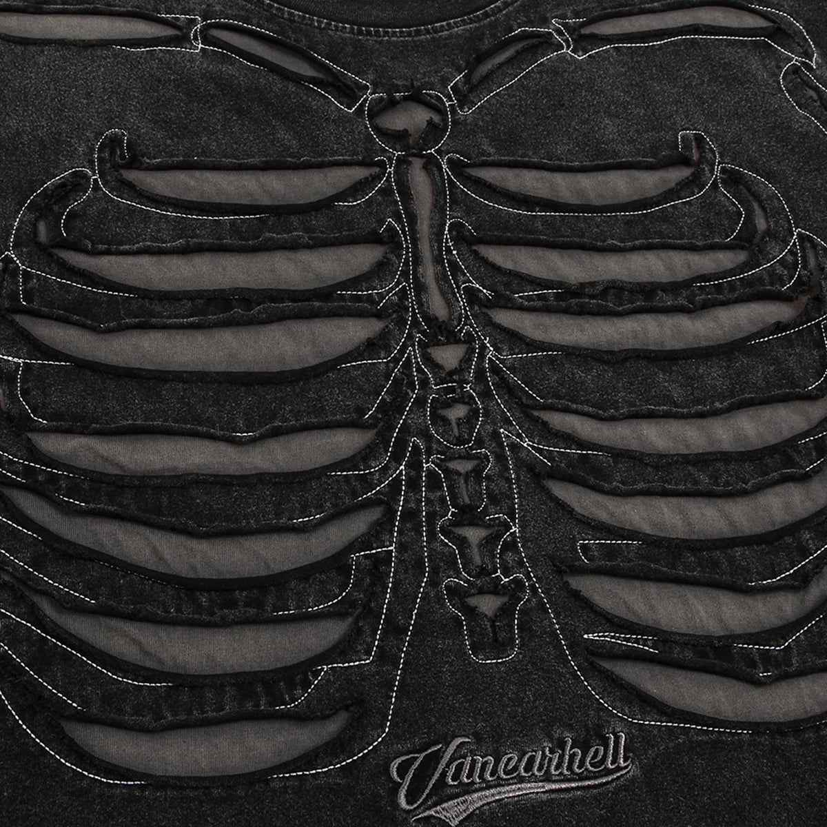 Skeleton Ripped Streetwear T Shirts