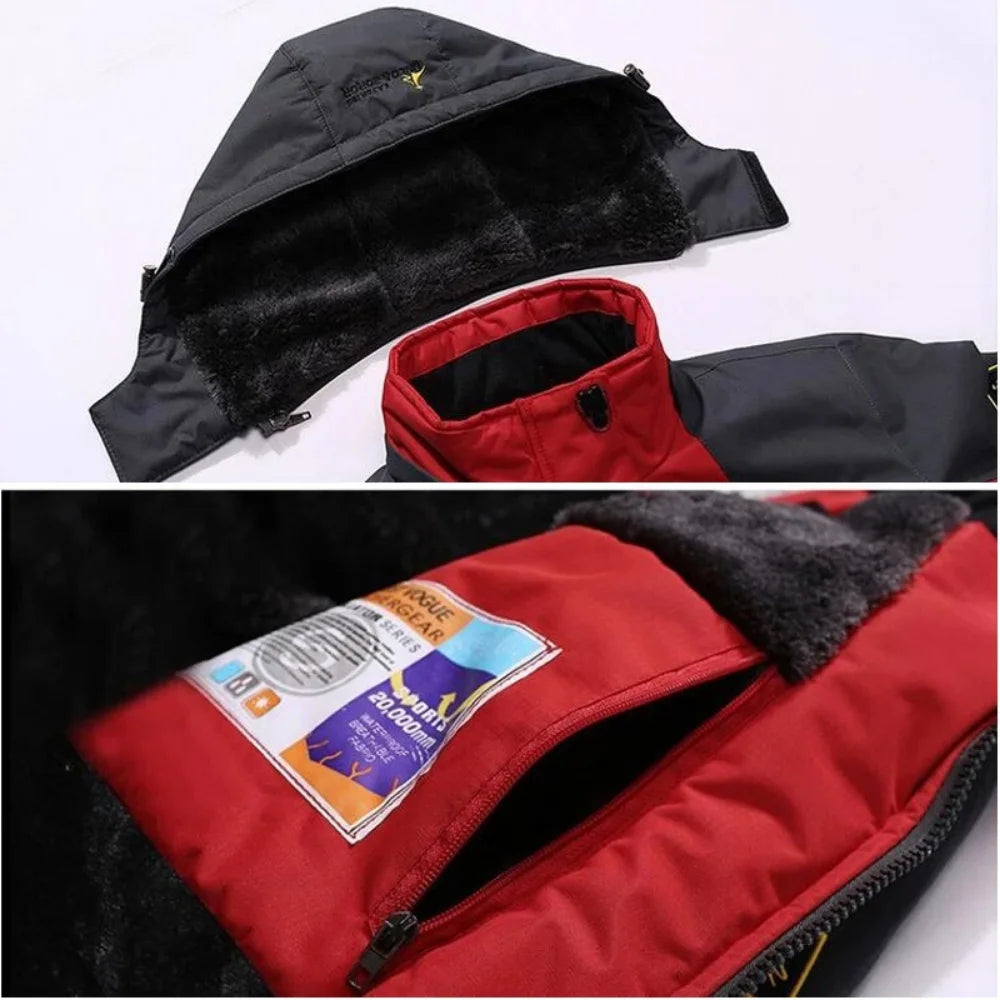 Windproof Fur Coats Military Hooded Anorak Men's Winter Jackets