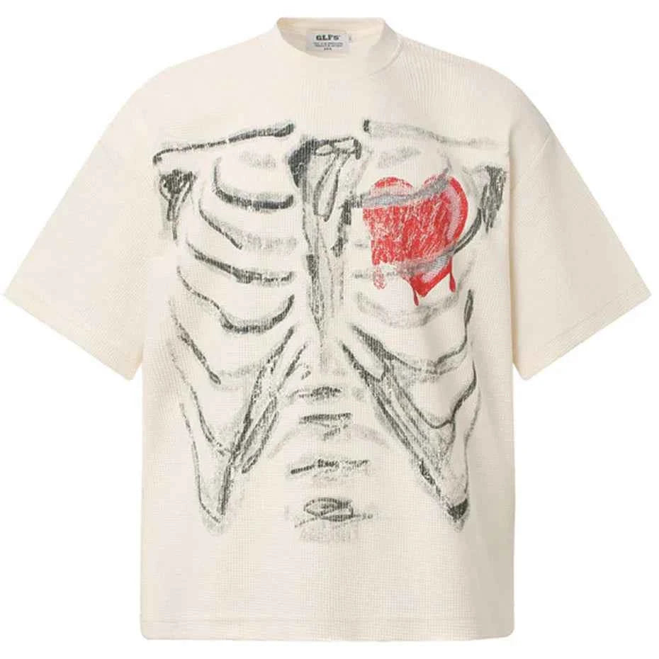 Skeleton Graphic Streetwear Oversized T-shirts