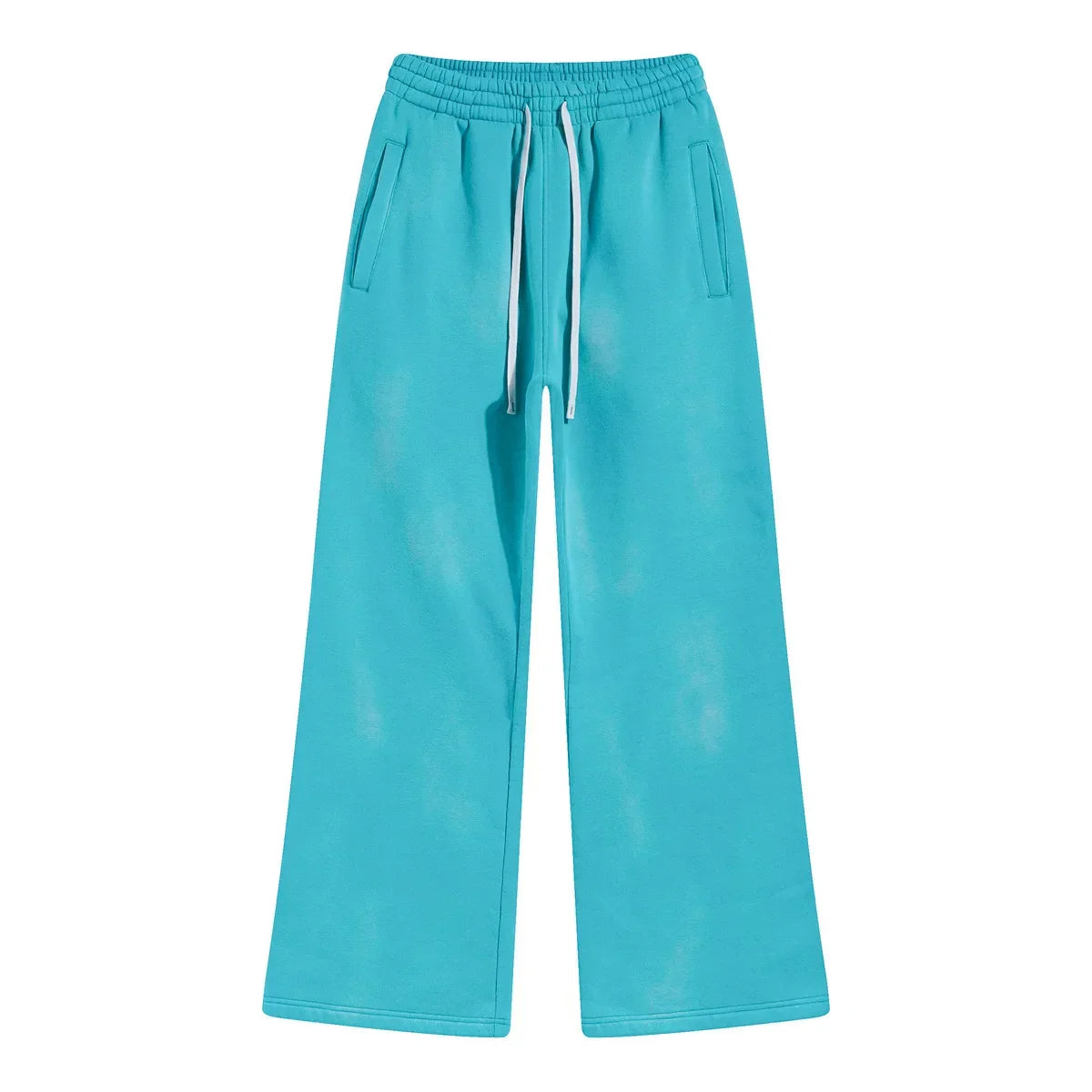 Splashing Ink Spray Dyeing Wash Distressed Wide Joggers