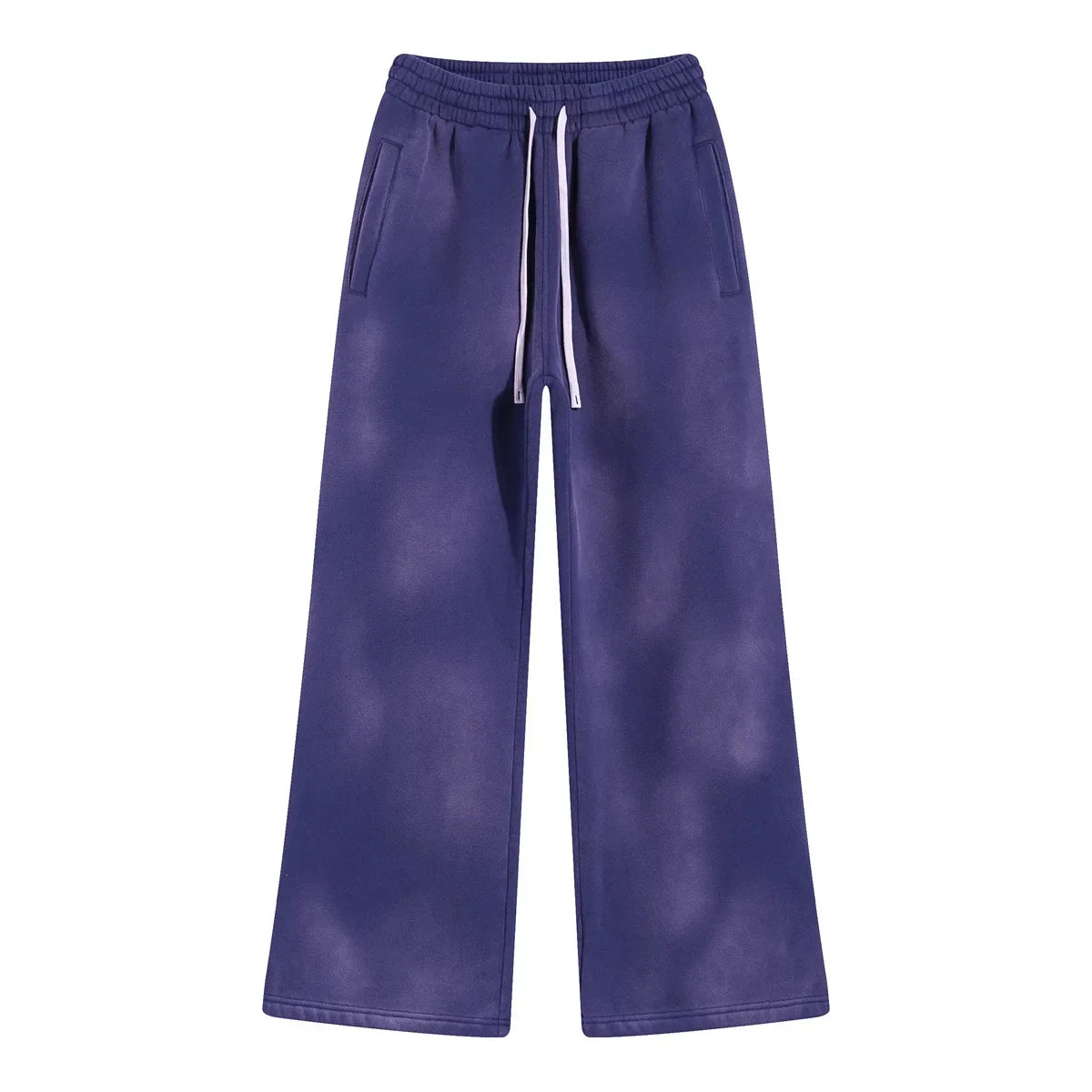 Splashing Ink Spray Dyeing Wash Distressed Wide Joggers
