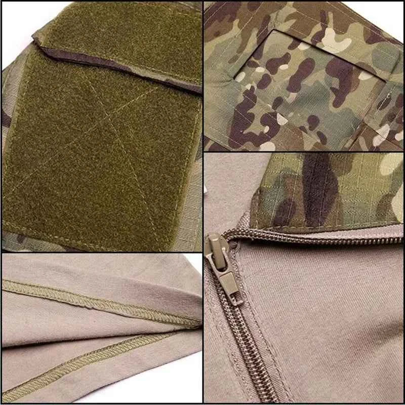 Outdoor Tactical Hiking Men Combat Military Army CP Camouflage Long Sleeve Clothes