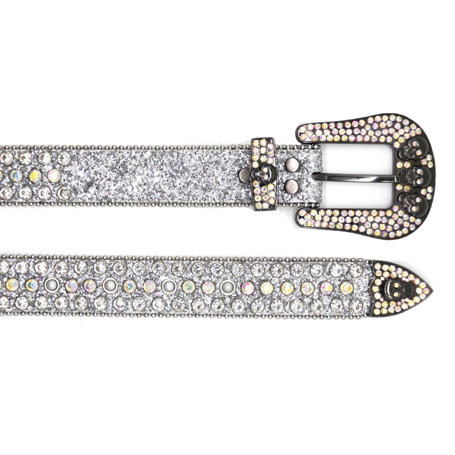 Skull & Diamond | Rhinestone Studded Belt