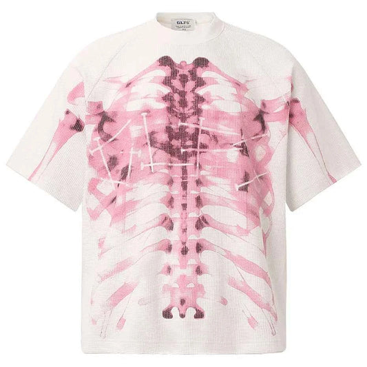 Streetwear Unisex Skeleton Graphic Oversized T-Shirts
