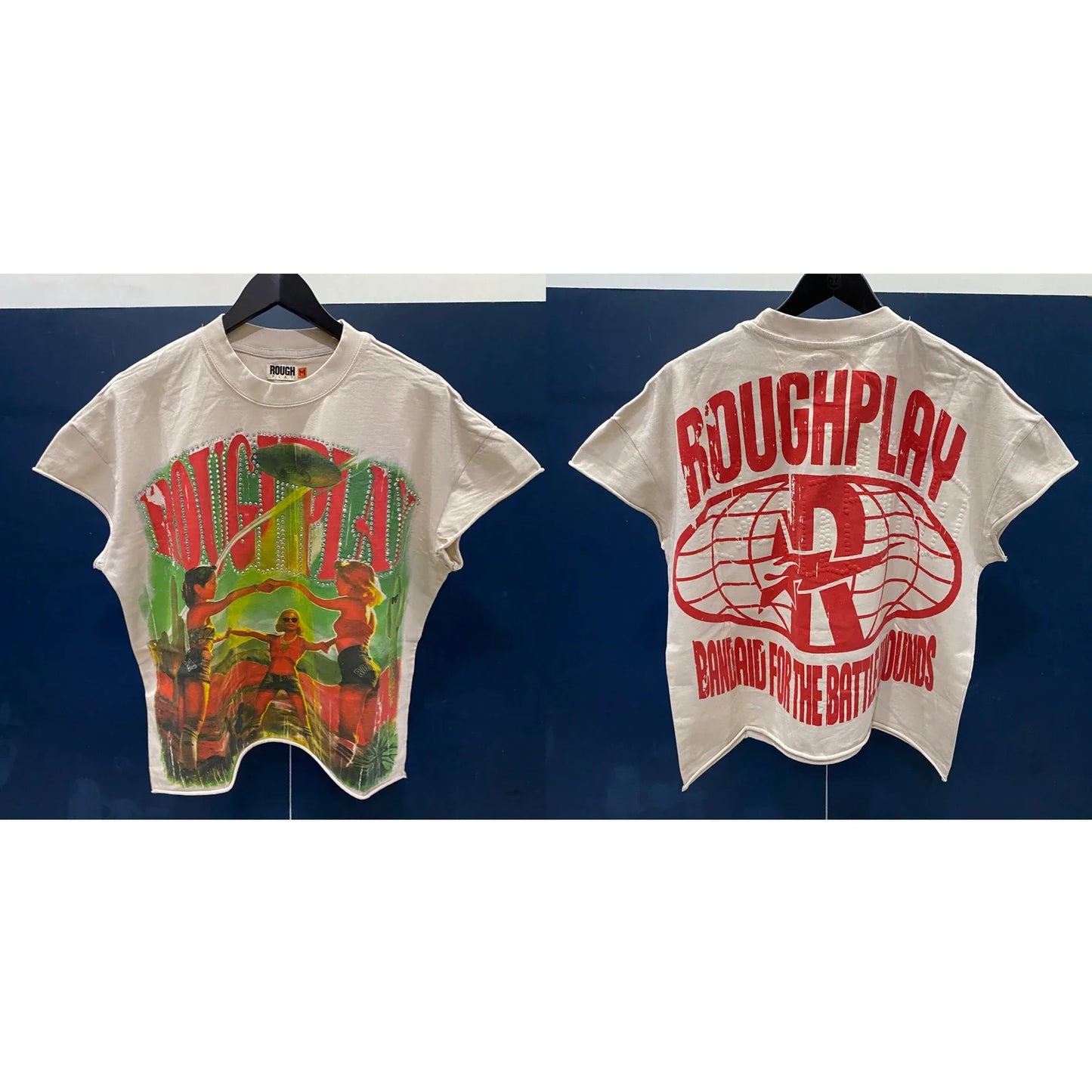 High Quality Heavy Fabric Fashion Loose Casual Rhinestore T-shirts