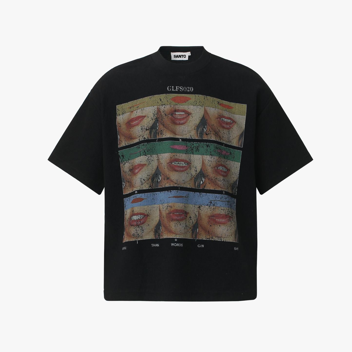 Pop Art Lip Print Graphic T-Shirt