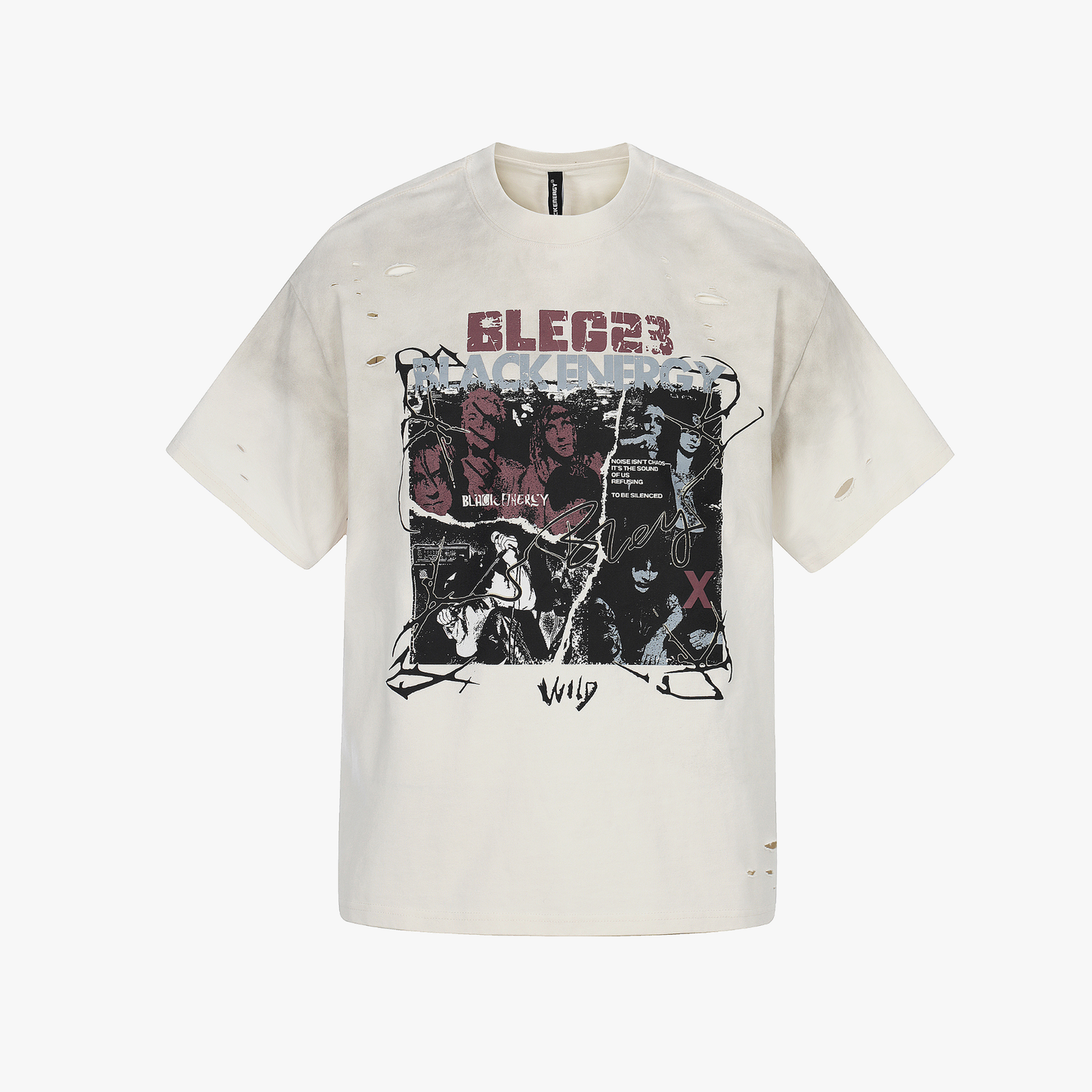 Oversized Distressed Rock Graphic T-Shirt | Vintage Streetwear Style
