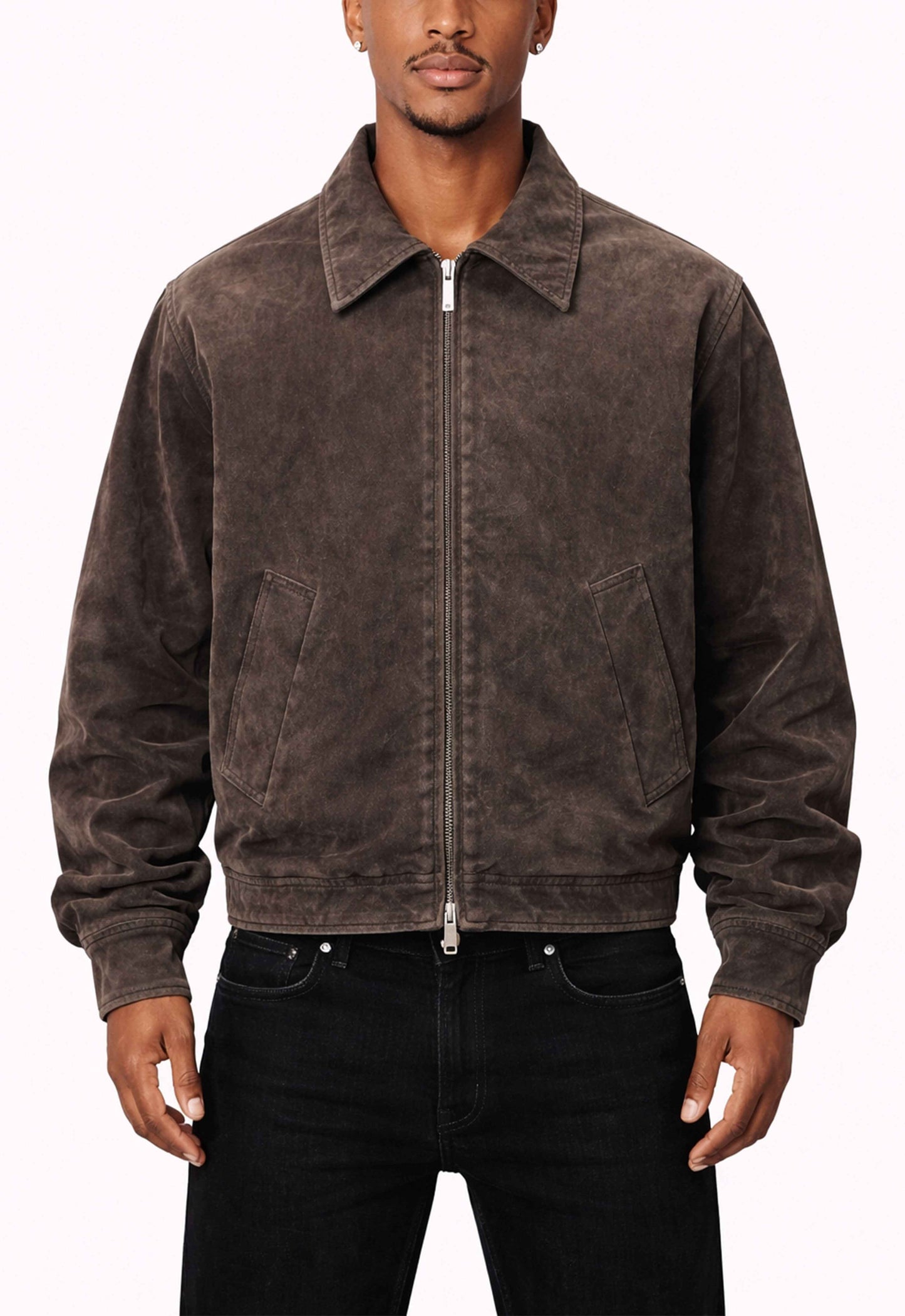 BROWN SUEDE WORK JACKET
