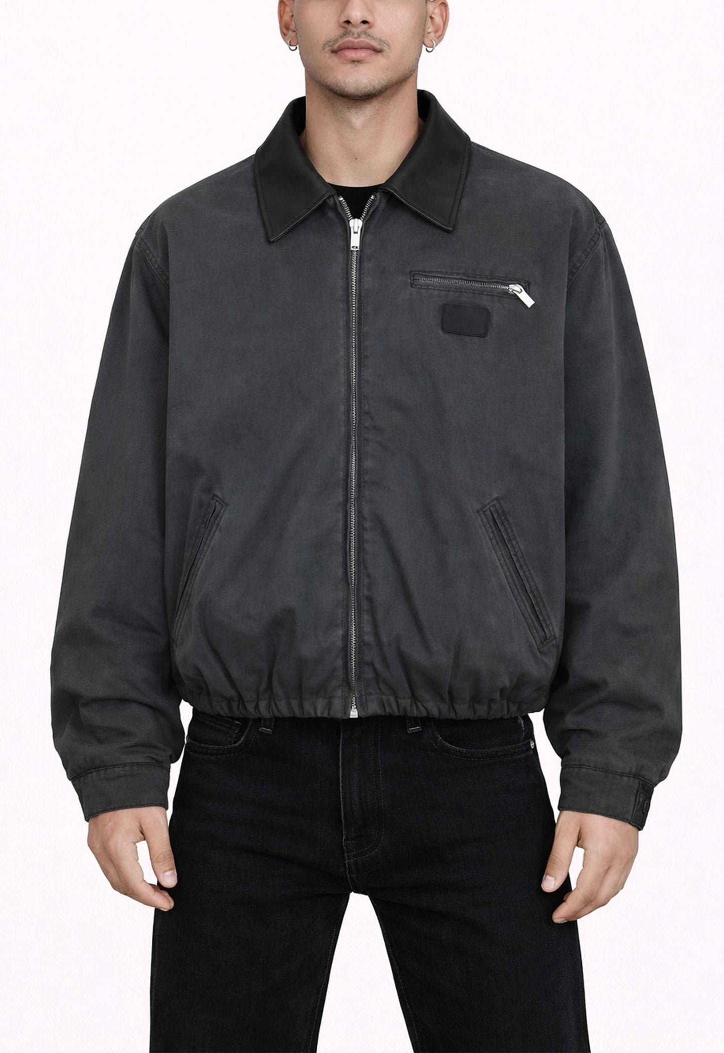 BLACK VINTAGE HUNTERS JACKET