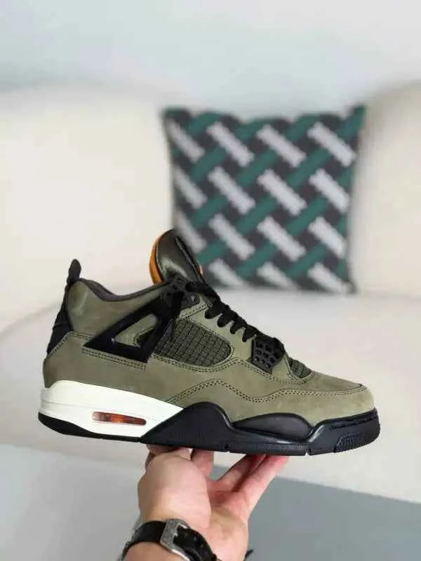 Undefeated x Air Jordan 4 Retro – Olive and Black