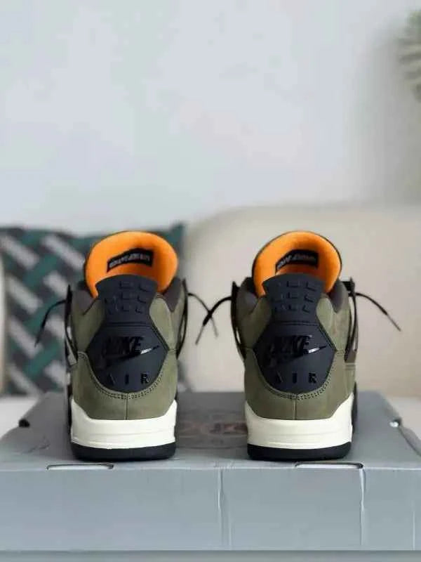 Undefeated x Air Jordan 4 Retro – Olive and Black