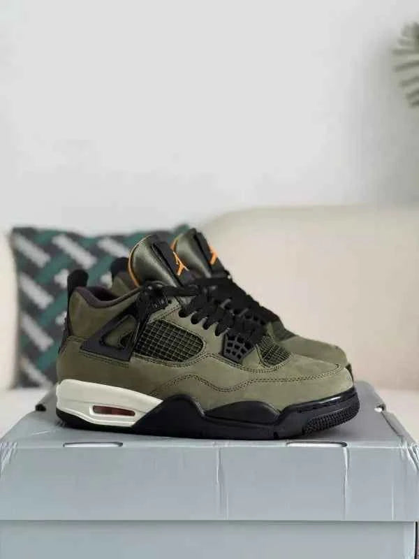 Undefeated x Air Jordan 4 Retro – Olive and Black
