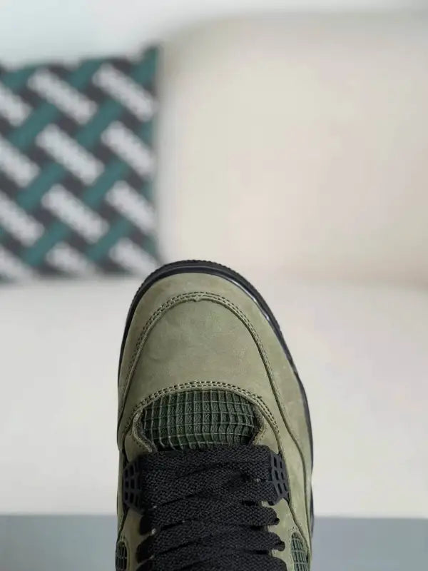 Undefeated x Air Jordan 4 Retro – Olive and Black - OMYGOODS