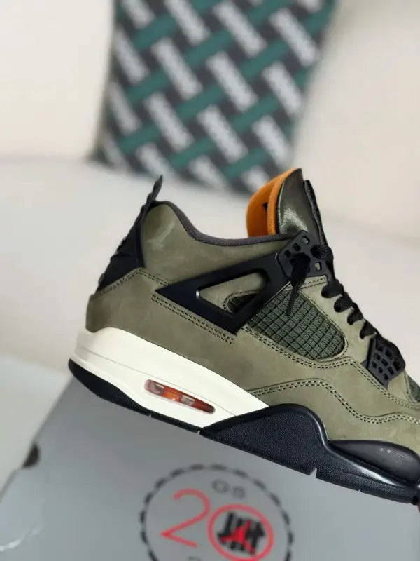 Undefeated x Air Jordan 4 Retro – Olive and Black - OMYGOODS