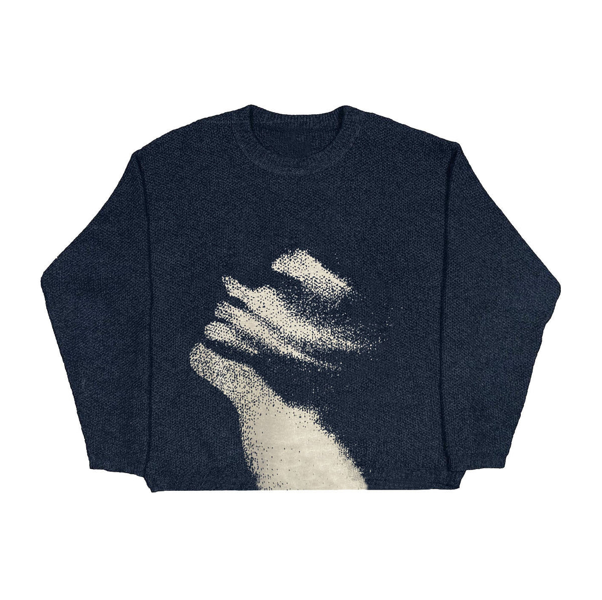 Abstract Embrace | Artistic Graphic Knit Sweater - OMYGOODS