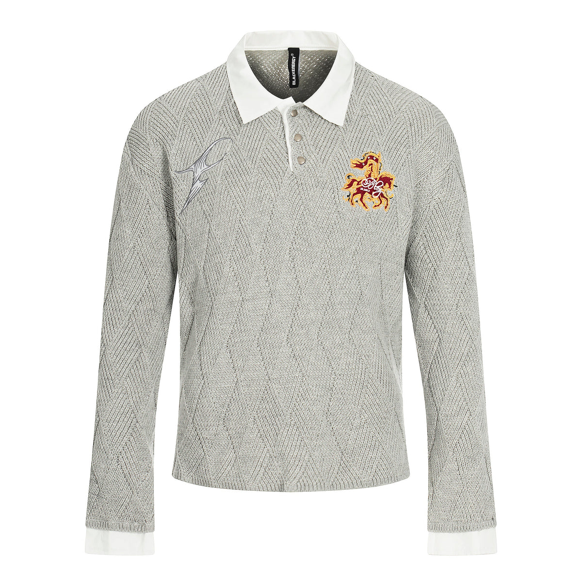 Academy Embroidered | Knit Polo Shirt - OMYGOODS