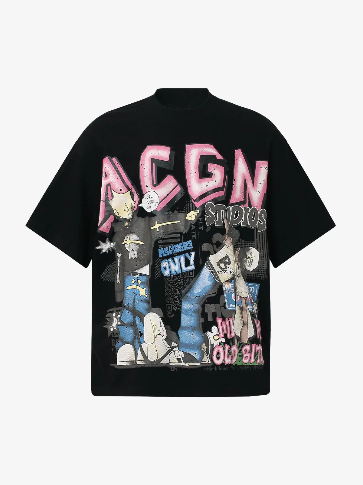 ACGN Graffiti | Graphic Print T-Shirt - OMYGOODS
