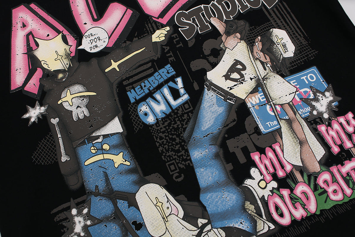 ACGN Graffiti | Graphic Print T-Shirt - OMYGOODS