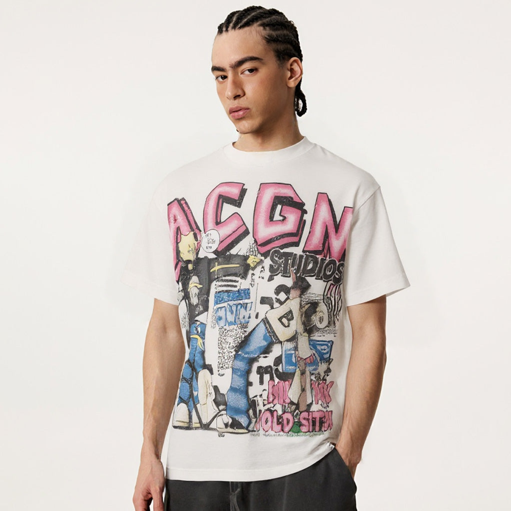 ACGN Graffiti | Graphic Print T-Shirt - OMYGOODS