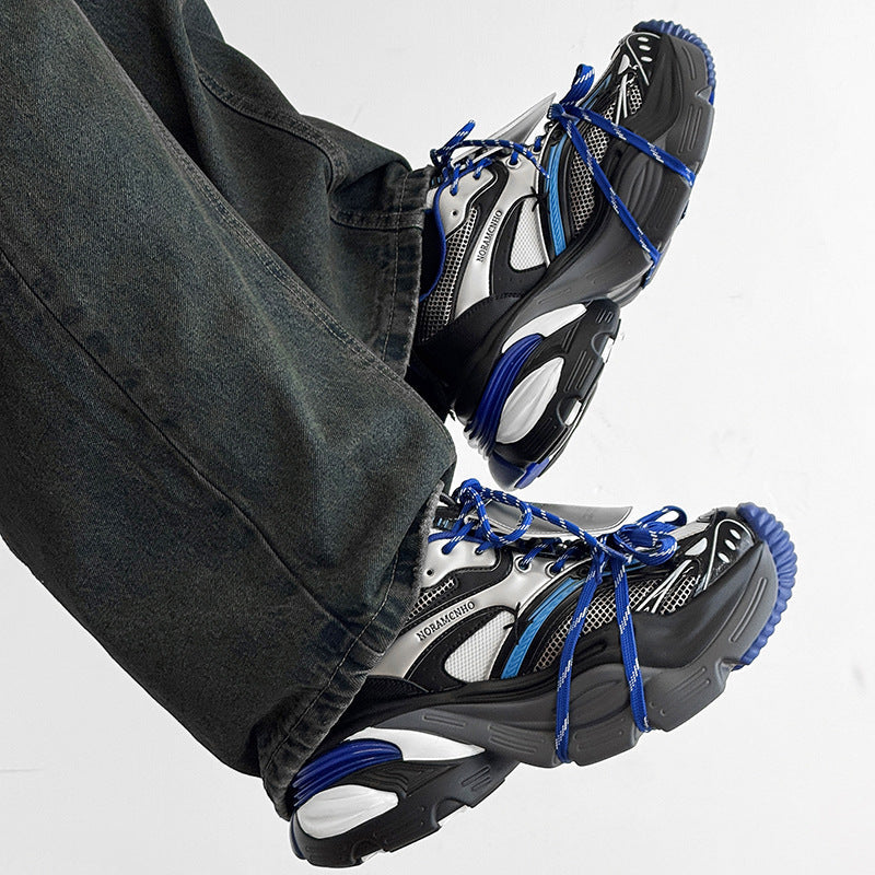 Aero | Blue Platform Running Sneakers - OMYGOODS