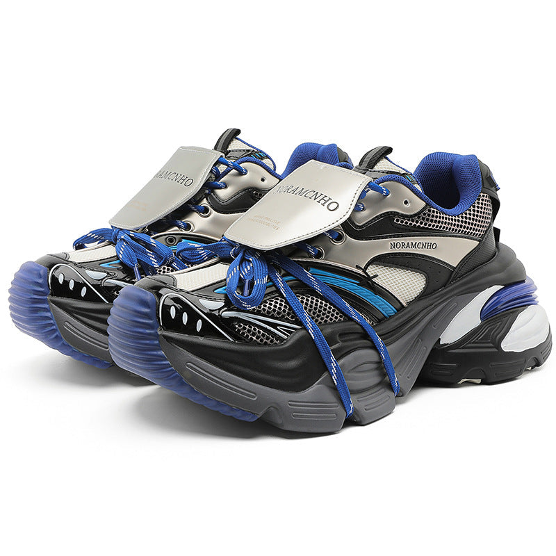 Aero | Blue Platform Running Sneakers - OMYGOODS