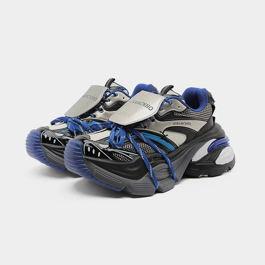 Aero | Blue Platform Running Sneakers - OMYGOODS
