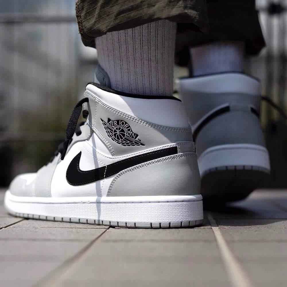 Air Jordan 1 Mid 'Smoke Grey' - Trendy Sneakers for Any Occasion SneakerNational