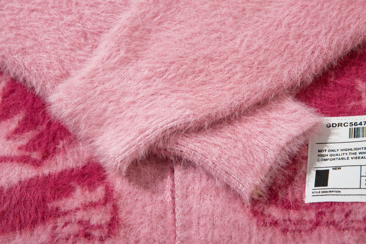Anime Graphic Cardigan | Zip Fuzzy Jacket - OMYGOODS