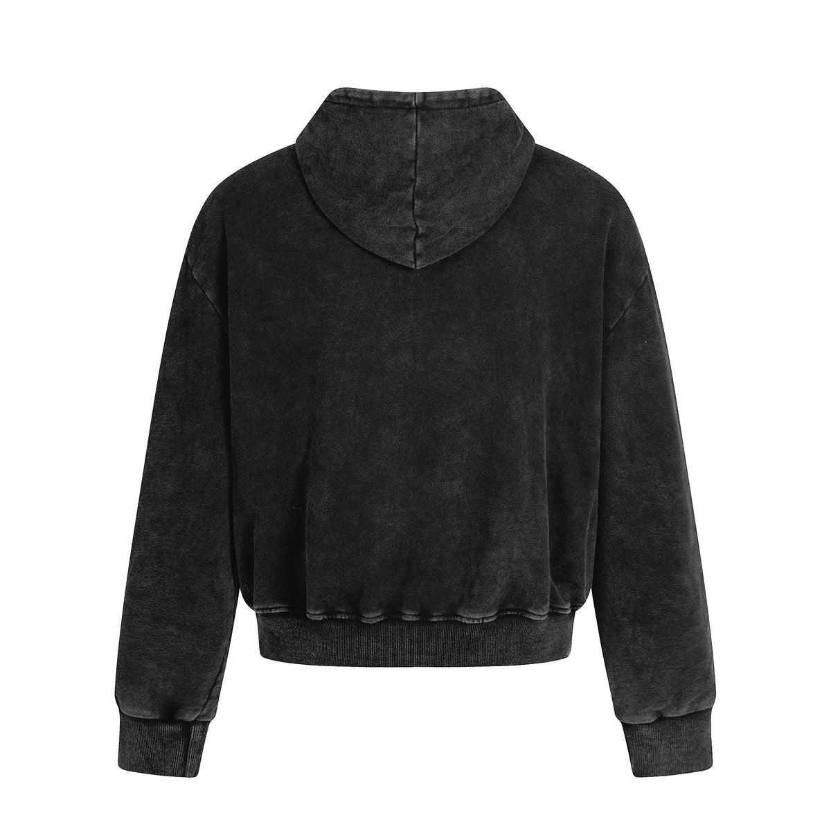 Asymmetry | Washed Zip Up Hoodie - OMYGOODS