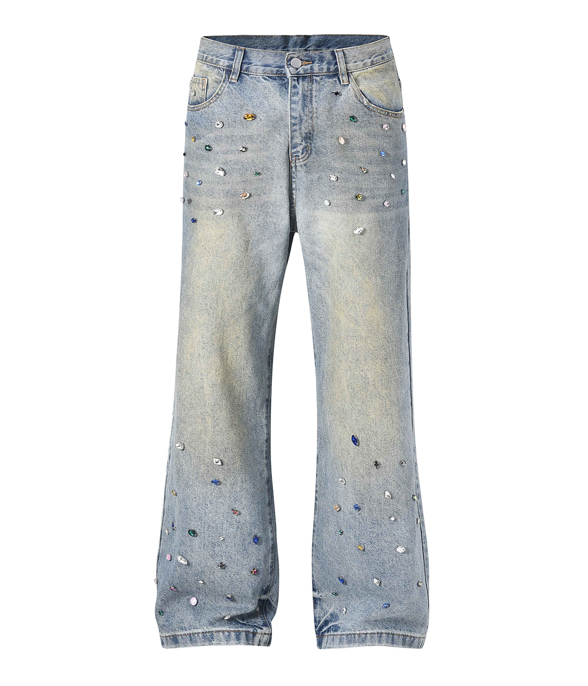 AZUL COLORED GEMSTONE DENIM