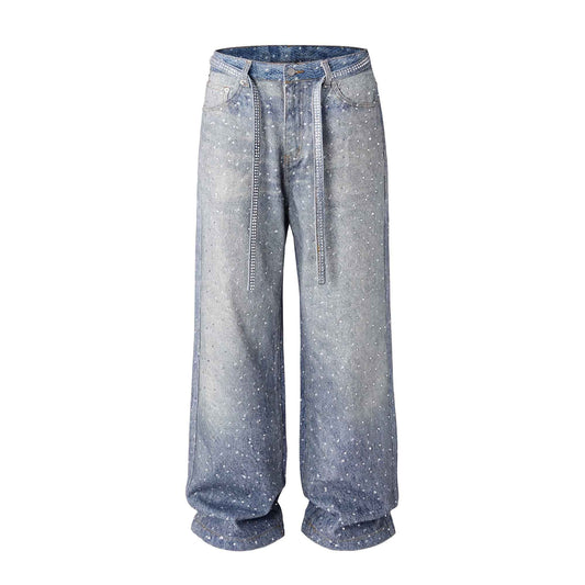 AZUL RHINESTONE DENIM (UNISEX)