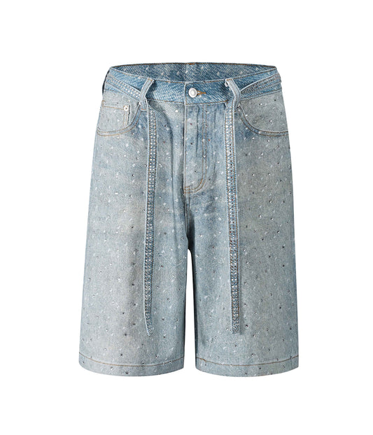 AZUL RHINESTONE SHORTS