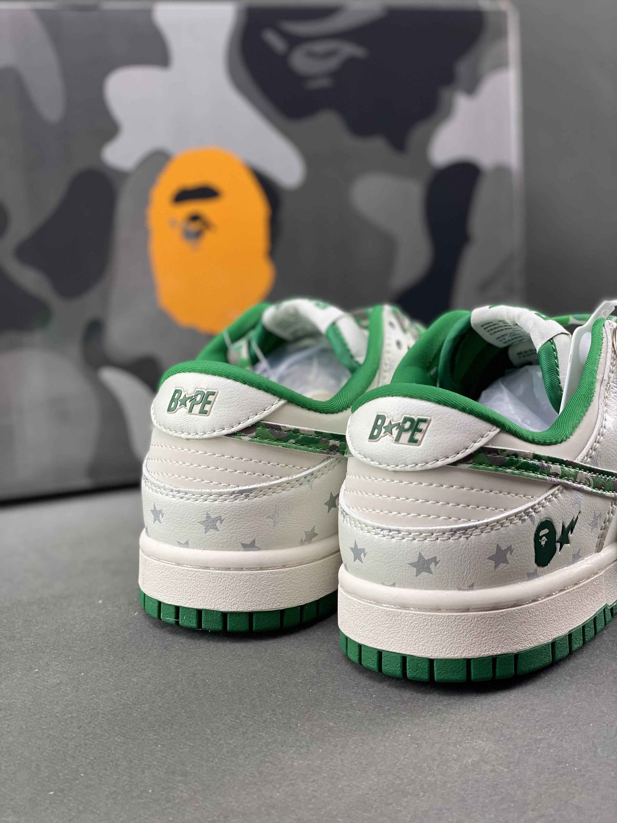 Custom SB Dunk X BAPE DW1098-349 SneakerNational