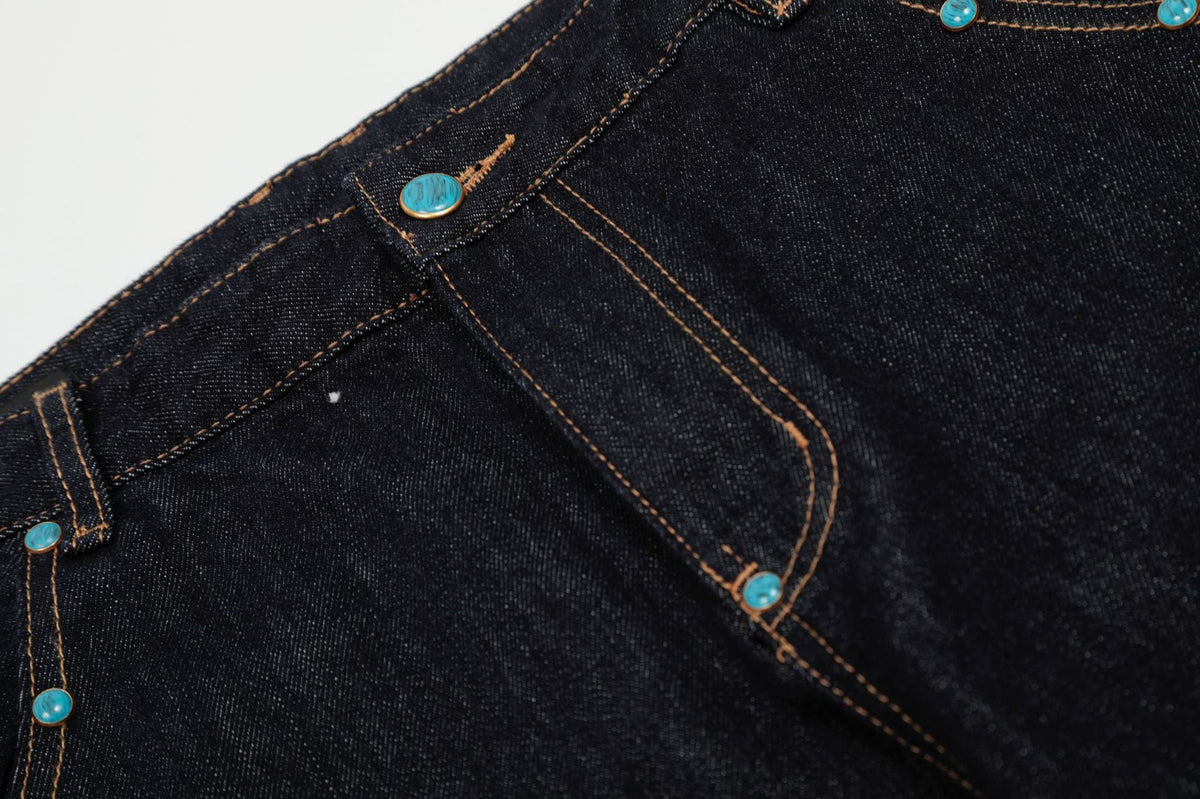 Baggy Barrel | Rivet Raw Jeans - OMYGOODS
