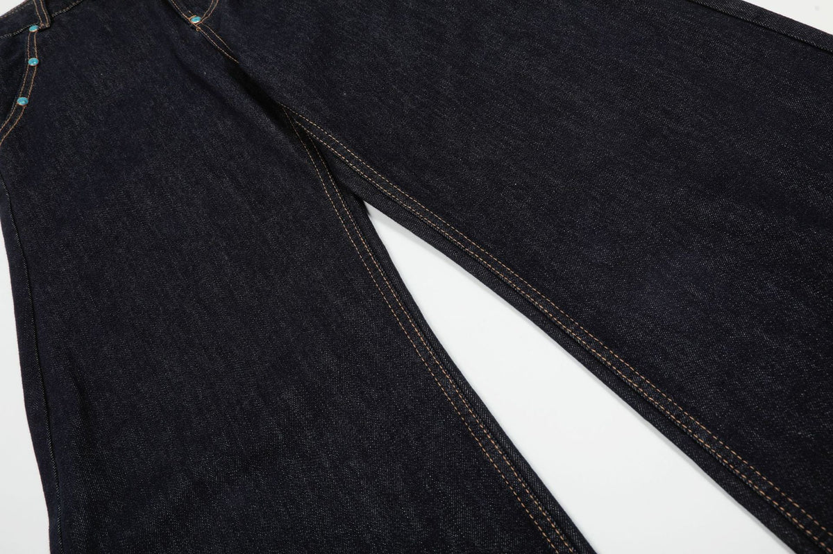 Baggy Barrel | Rivet Raw Jeans - OMYGOODS