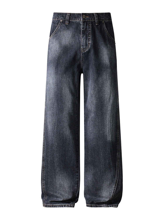 BLACK WASH BAGGY DENIM
