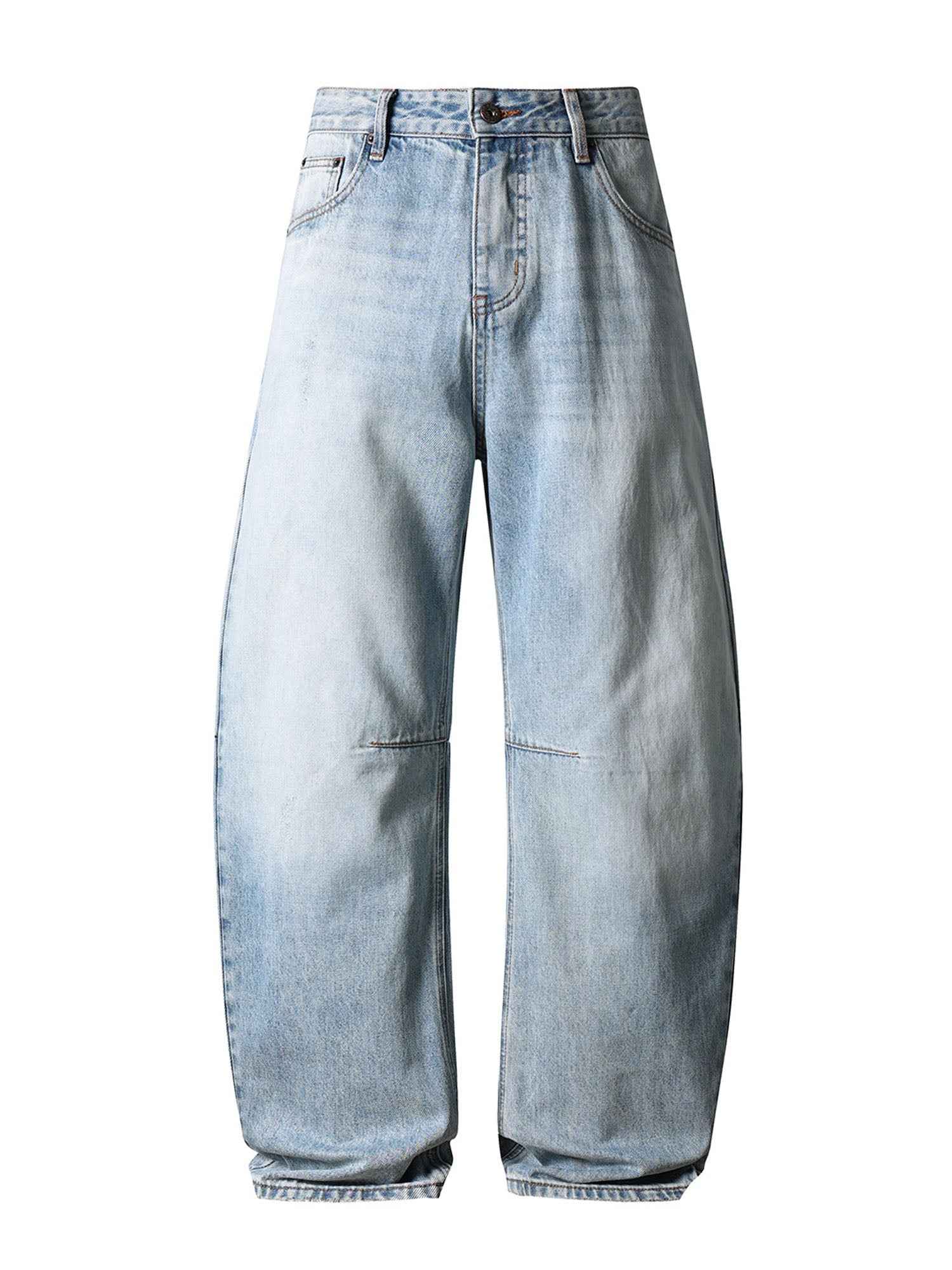 STONE WASH BAGGY DENIM