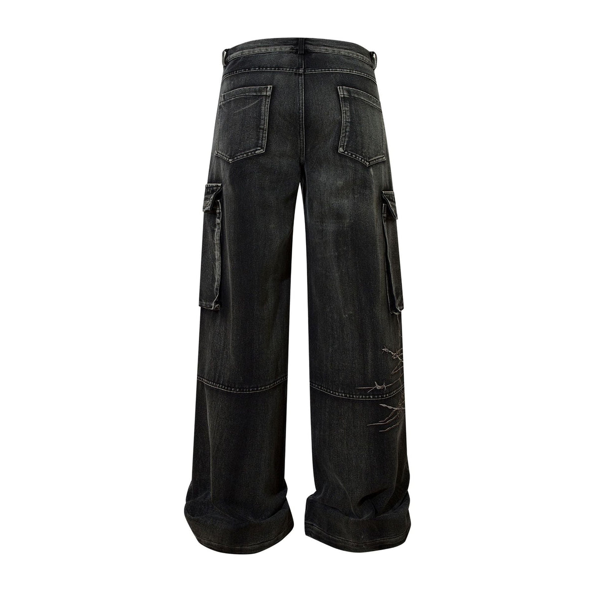 Barbed Wire Print | Baggy Jeans - OMYGOODS