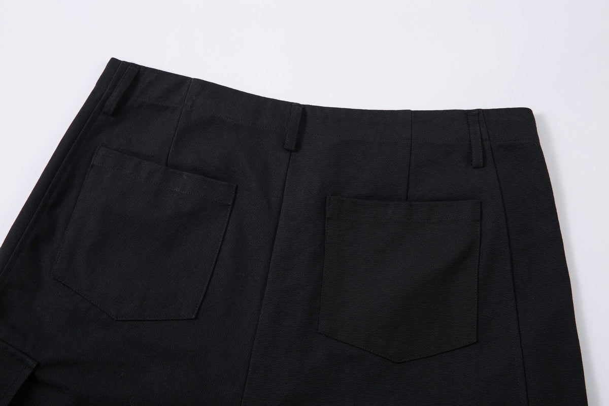 Black utility | cargo shorts - OMYGOODS