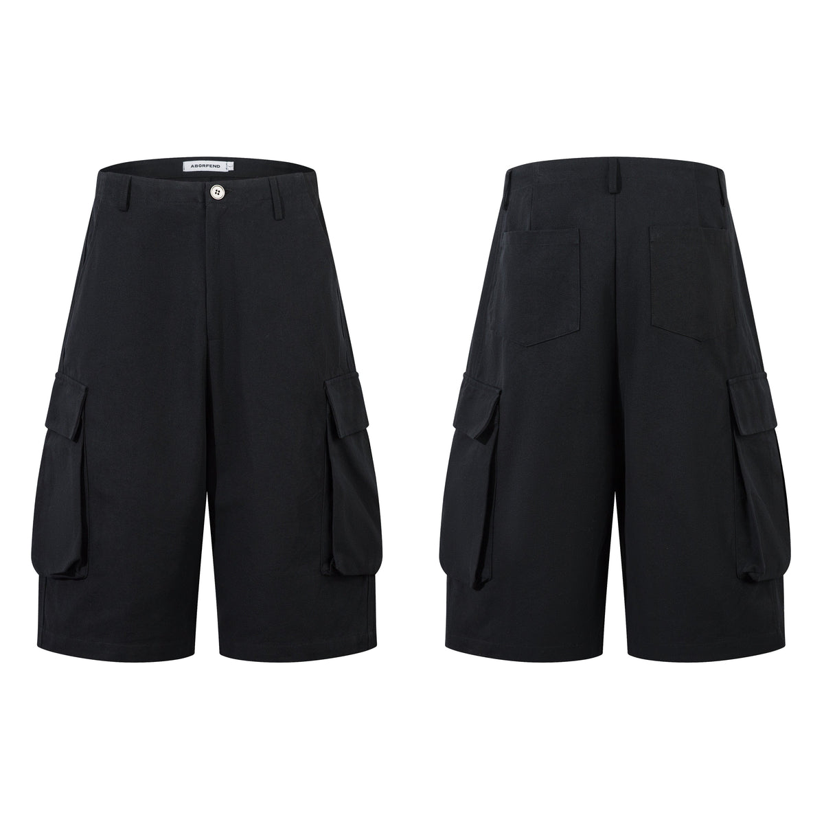 Black utility | cargo shorts - OMYGOODS
